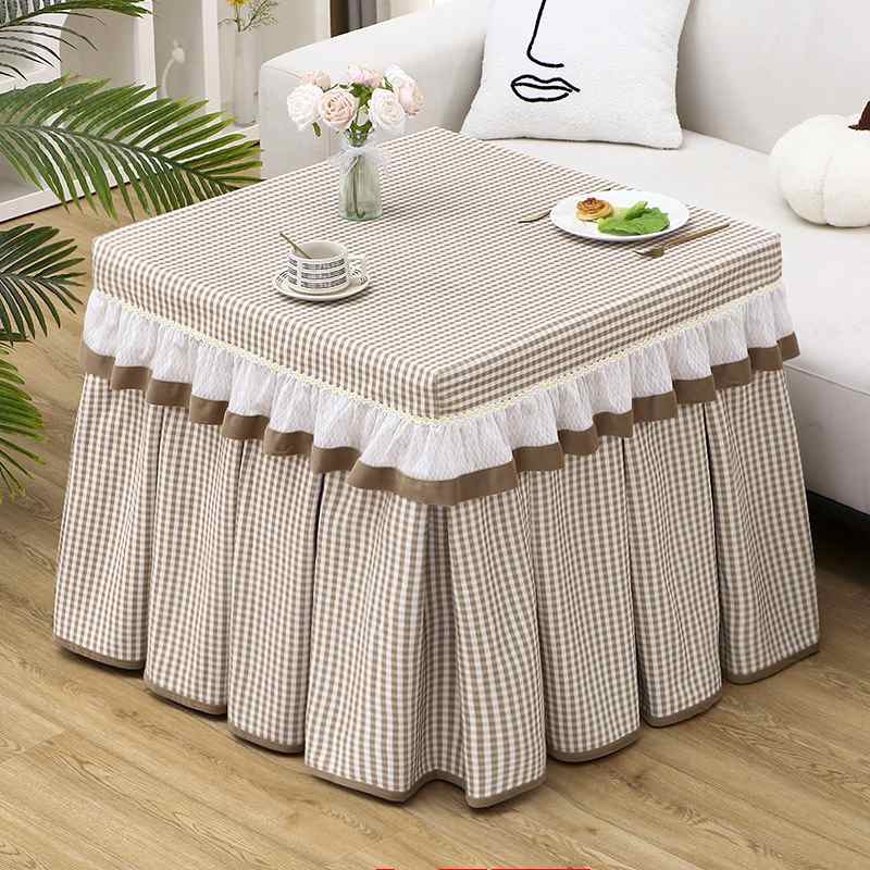 烤火桌罩全自动麻将机罩升降罩茶几四季罩款套桌套正方形电炉绒面