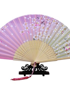 中国风汉服扇子折扇舞蹈旗袍