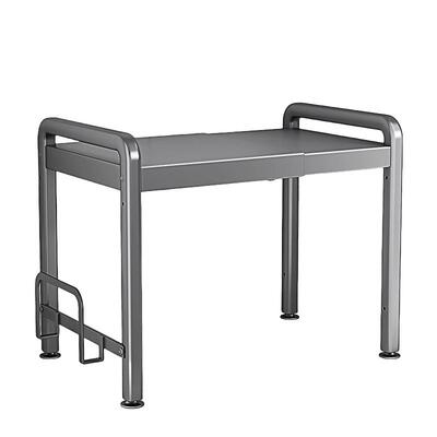 枪灰微波炉置物架厨房烤箱架子台面多功能家用电饭煲可伸缩收纳架