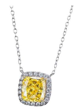 粉黄白公主方项链奢华