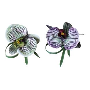 仿真花新娘结婚蝴蝶兰胸花伴娘伴郎欧式襟花婚礼用品绢花嘉宾胸针