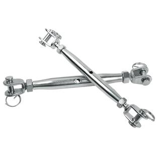 304不锈钢花篮螺丝钢丝绳索拉紧器 收紧紧绳紧线器闭体花兰螺栓