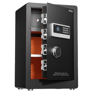 得力保险柜家用办公室专用电子密码保险箱指纹密码锁全钢隐形入墙床头柜衣柜大容量保管箱嵌入式防盗保密柜