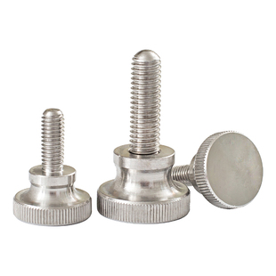 M2M2.5M3M4M5M6M8M10不锈钢304高头滚花螺丝钉GB834手拧台阶螺栓