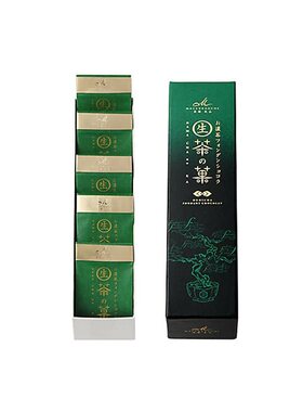 夏季限定日本零食京都北山生茶の菓浓茶宇治抹茶巧克力蛋糕礼盒