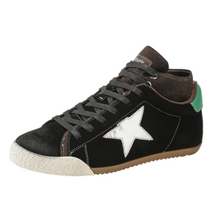 MILLIE'S/妙丽2025新款秋冬复古方头短靴女百搭显瘦马丁靴老爹鞋Q