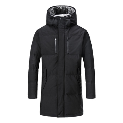 七匹狼中长款羽绒服男士2025冬季新款加厚保暖连帽外套中年男装潮