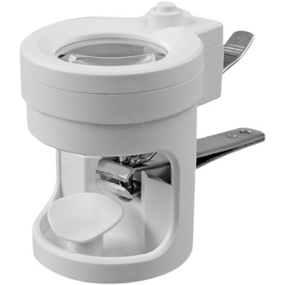 便携带LED灯手持指甲钳放大镜