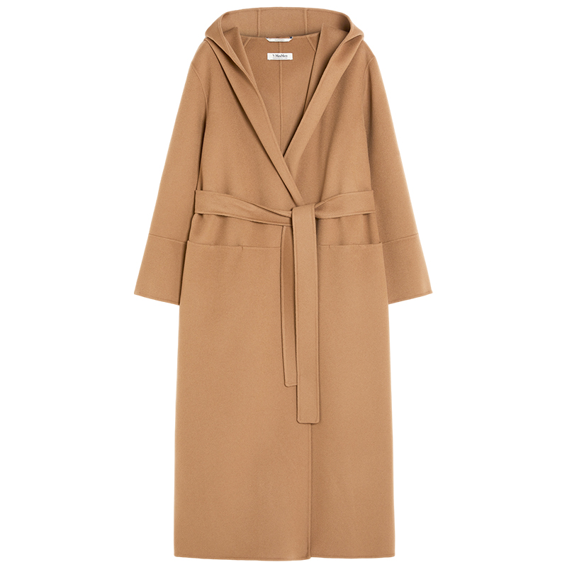 MaxMara 女装绵羊毛连帽大衣外套9016164306