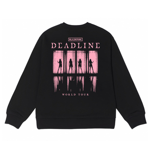 DEADLINE演唱会周边卫衣blackpink同款圆领连帽衣服lisa穿搭外套