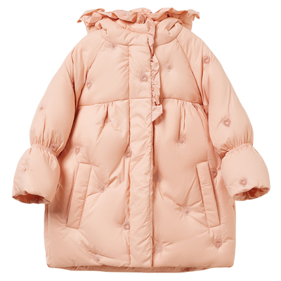 中长款加厚女抗寒儿童羽绒服