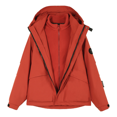 啄木鸟三合一冲锋衣女士秋冬2025新款防风保暖可拆卸内胆登山外套