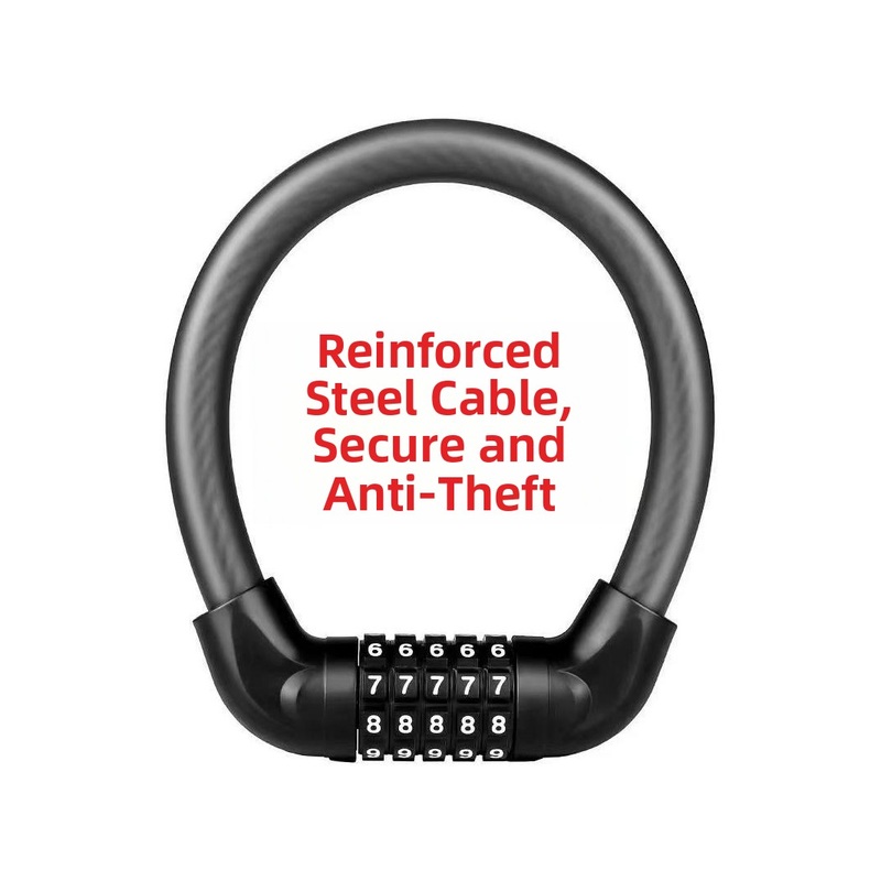 自行车锁防盗锁密码锁电动车山地车儿童单车锁便携环形锁装备配件