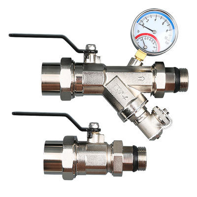 地暖分水器全铜阀门配件