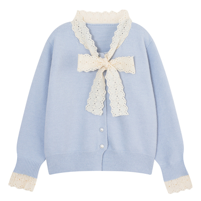 YUZI鱼子法式针织开衫大码女装