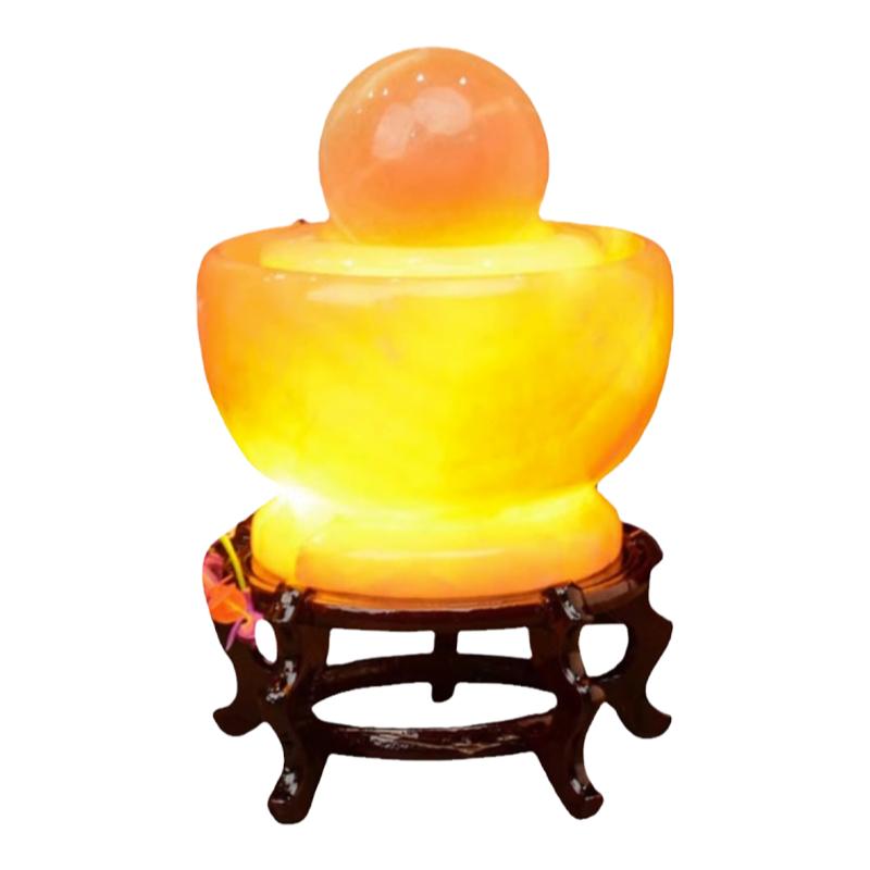 云石可转动高端圆形水轮玉石