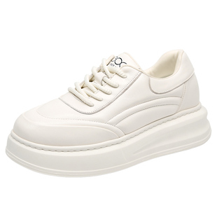 高哥隐形增高鞋8cm厚底面包鞋板鞋休闲男鞋冬季内增高小白鞋男款