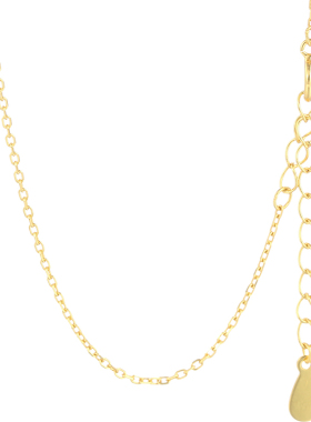 古法金纯银项链银链无吊坠锁骨链