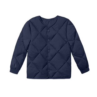 儿童轻薄羽绒服青少年校服保暖神器羽绒内胆男女孩石墨烯秋冬外套