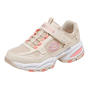 Skechers斯凯奇儿童魔术贴老爹鞋2026春季新款女童轻便防滑运动鞋