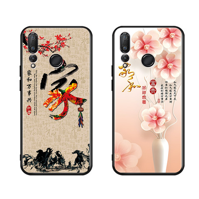luckrider适用于华为nova4手机壳vce-al00颜控奢华文艺范新款tl00防摔精准开孔软壳网红卡通可爱热卖炸街款保