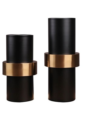 现代创意轻奢金属花瓶客厅