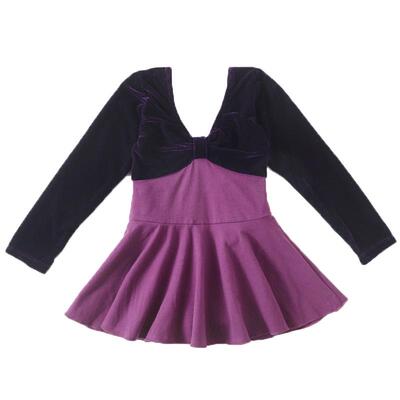 纯棉中国舞连体裙秋冬季练功服