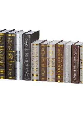 仿真书英文假书装饰书摆件书房道具书装饰品模型创意摆设家居饰品