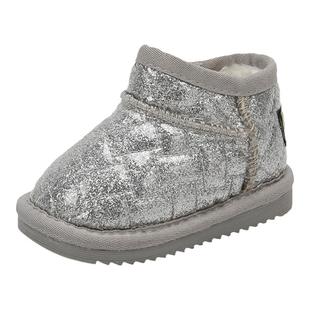 秋冬款女童雪地靴加绒棉鞋婴幼儿学步鞋男宝宝1到3岁婴儿鞋子冬季