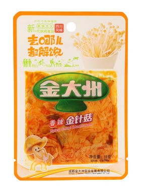 金大州香辣金针菇小零食开袋即食