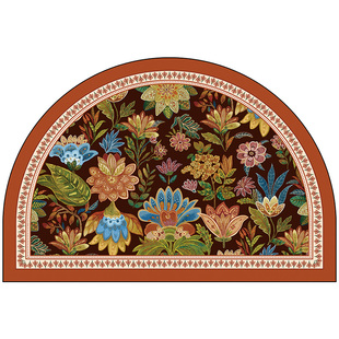 奥瑞吉入户门专用地垫室外室内耐脏防滑脚垫半圆形高级感免洗pvc