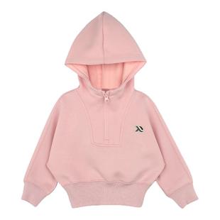 大耳象女童绣标连帽卫衣秋季新款宝儿百搭休闲套头长袖上衣