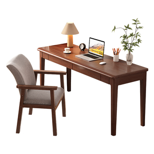 全实木书桌家用电脑桌40/45cm宽卧室办公桌卧室小户型学习写字桌