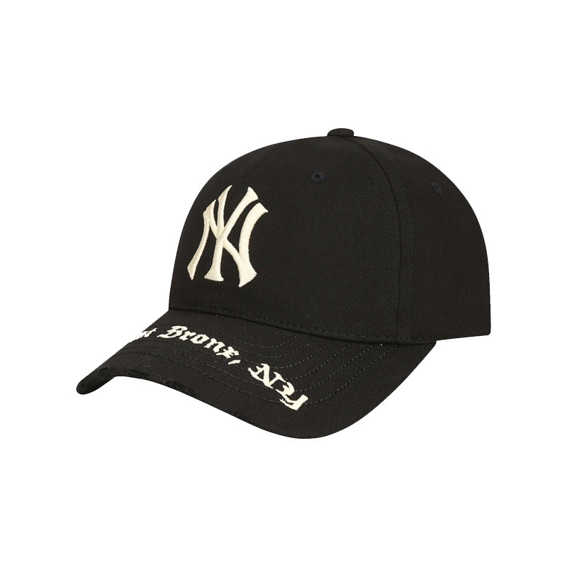 韩国正品MLB帽子卡其硬顶米色NY