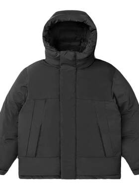 VMCL斜口袋连帽加厚90鸭绒羽绒服