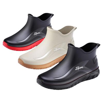 时尚雨鞋男士短筒防水休闲