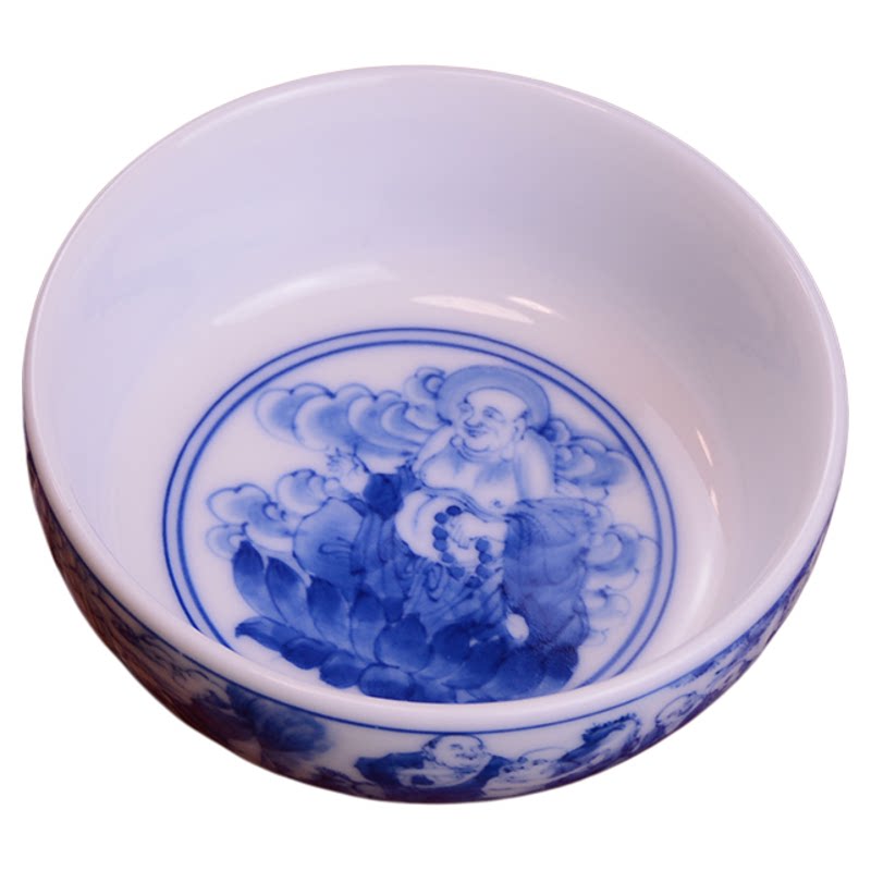 主人杯茶杯茶具青花主人杯贵和祥