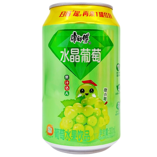 康师傅饮料310ml罐装鲜果橙水蜜桃水果饮品冰红茶听装果汁饮料