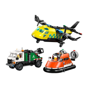 乐高官方旗舰店60505飞机工程车和悬浮船组合套装积木儿童玩具