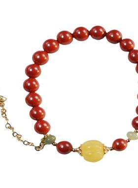 袅雪女士朱砂小清新手链