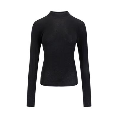 N°28莱赛尔羊毛半高领长袖T恤