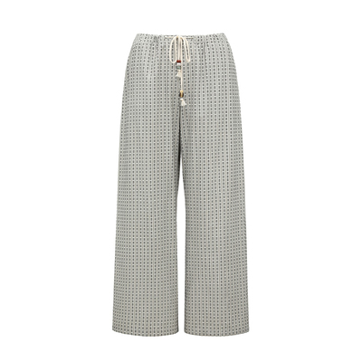 慵懒感条纹休闲裤女阔腿裤