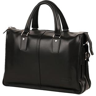 男士真皮手提包律师包横款公文包大容量商务出差旅行包15.6电脑包