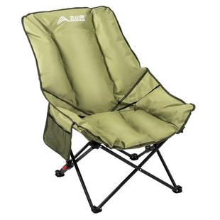 北山狼月亮椅高背加棉冬季钓鱼凳子懒人躺椅户外折叠椅外骨骼座椅