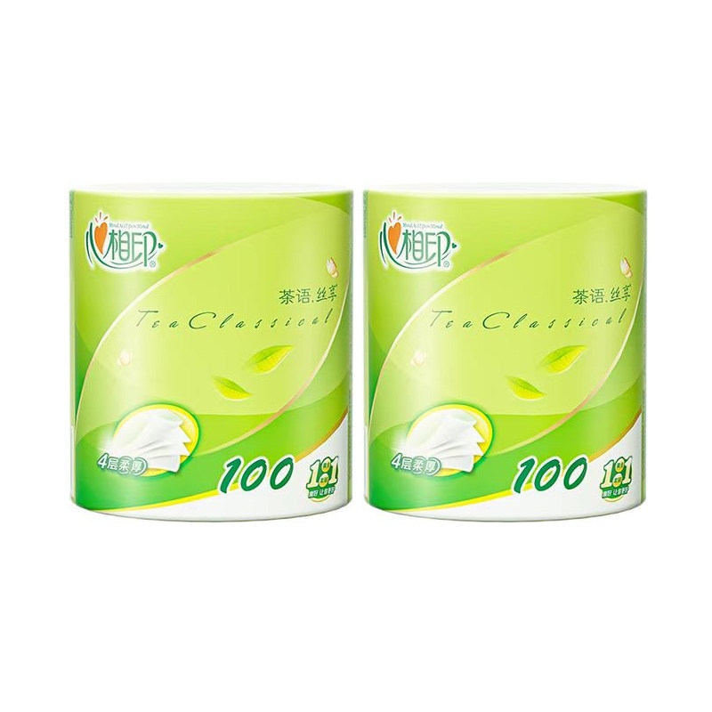 心相印茶语丝享有芯卷纸 100克*2卷-Z