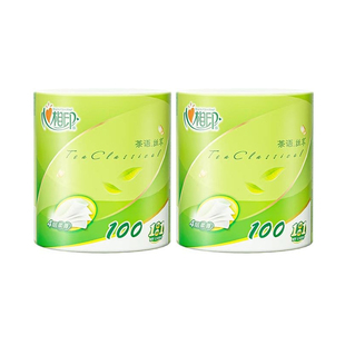 心相印茶语丝享有芯卷纸 100克*2卷-Z