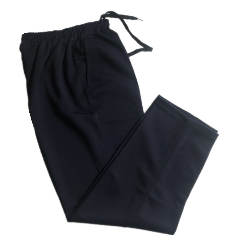 学生无杠宽松纯藏蓝纯黑色校服裤