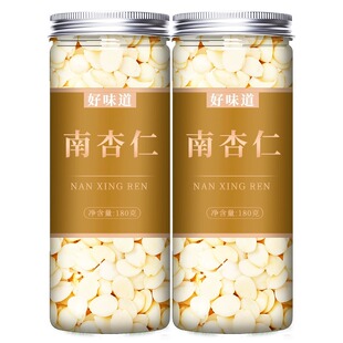 南杏仁片官方旗舰店中药材打豆浆食用原味无添加去皮北生熟甜南北