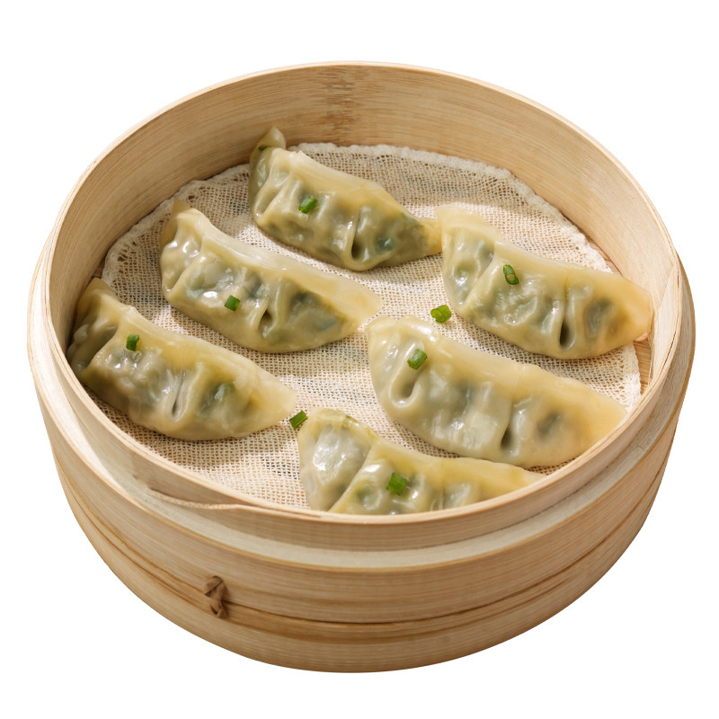 早餐饺子蒸煎饺速冻水饺韭菜鸡蛋