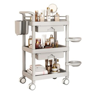 美容推车美容院专用仪器推车医用美发垃圾桶三层置物架子收纳推车